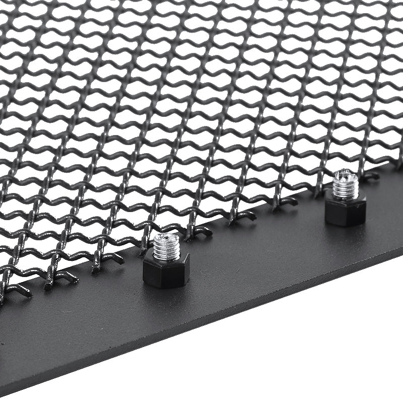 2016-2018 GMC Sierra 1500 Rivet Style Black Stainless Steel Mesh Grille Insert