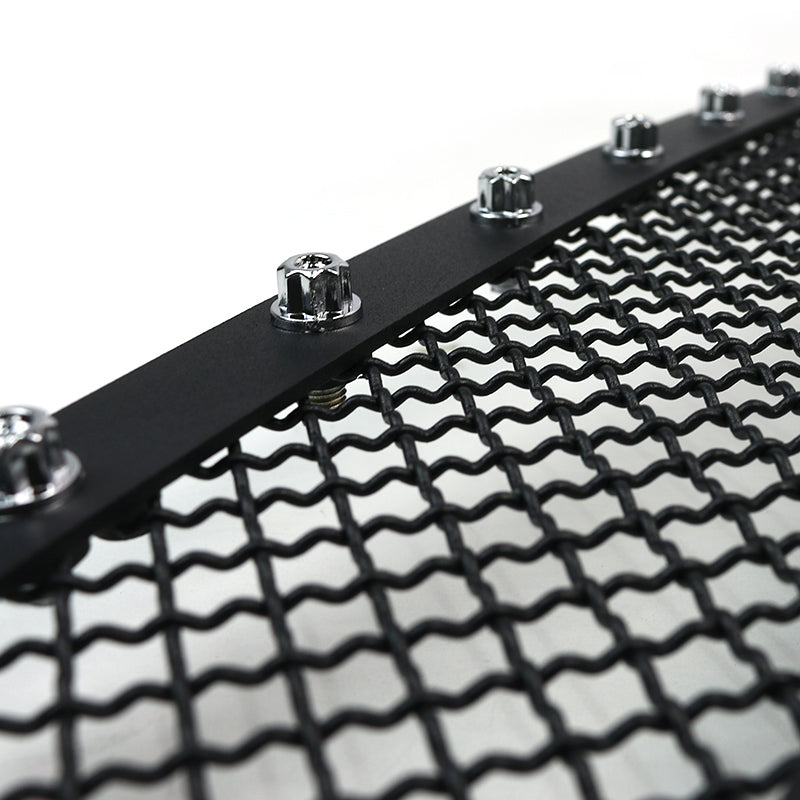 2003-2006 Chevrolet Silverado/Avalanche Rivet Style Black Stainless Steel 2PC Mesh Grille Insert