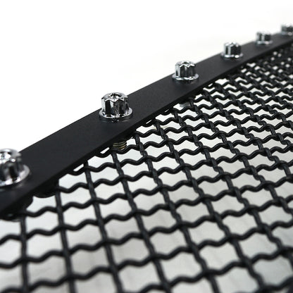 2003-2006 Chevrolet Silverado/Avalanche Rivet Style Black Stainless Steel 2PC Mesh Grille Insert