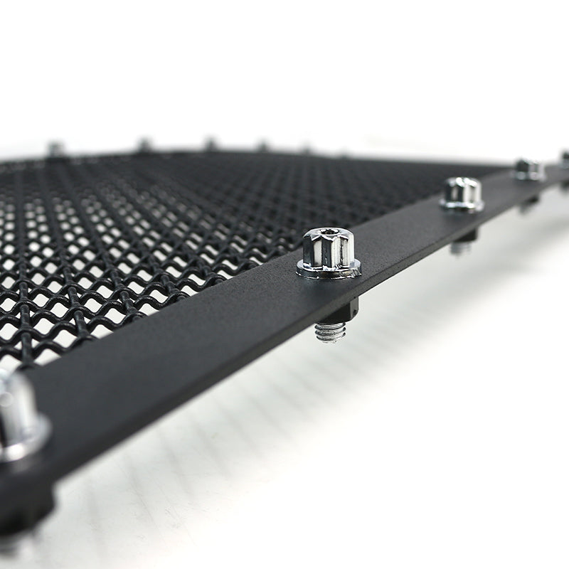 2005-2007 Chevrolet Silverado Rivet Style Black Stainless Steel Mesh Grille Insert