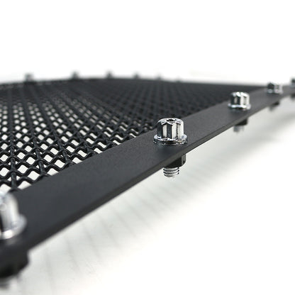 2005-2007 Chevrolet Silverado Rivet Style Black Stainless Steel Mesh Grille Insert