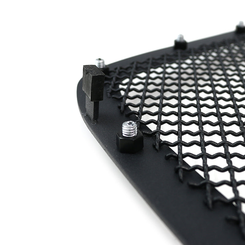 2005-2007 Chevrolet Silverado Rivet Style Black Stainless Steel Mesh Grille Insert