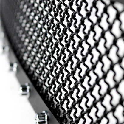2005-2007  Chevrolet Silverado Rivet Style Black Stainless Steel 2PC Mesh Grille Insert
