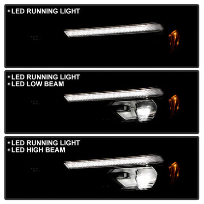 SPYDER xTune 23-25 Chevy Colorado LED Beam Headlight w/Halogen Signal - OE Left (HD-JH-CCOL23-LED-OE-L) 9960253