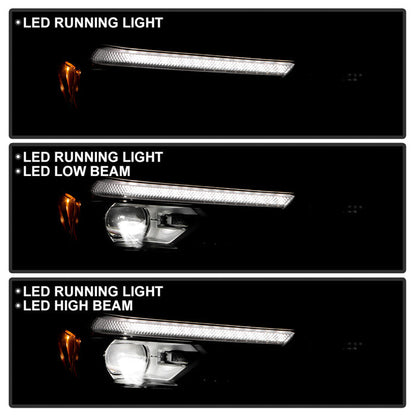 SPYDER xTune 23-25 Chevy Colorado LED Beam Headlight w/Halogen Signal - OE Right (HD-JH-CCOL23-LED-OE-R) 9960260