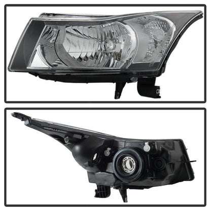 SPYDER xTune Chevy Cruze 11-15 Driver Side Halogen Headlight - OEM L HD-JH-CCRZ11-OE-L 9937088