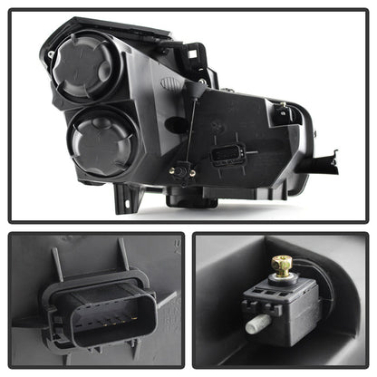 SPYDER Xtune Cadillac Cts 03-07 Crystal Headlights Halogen Model Only OEM HD-JH-CCTS03-BK 9023798