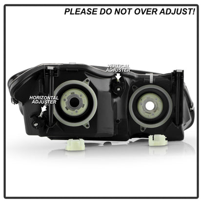 SPYDER Xtune Chrysler 300M 1999-2004 (Not Hid Model) Crystal Headlights Chrome HD-JH-CHR300M99-C 9024788