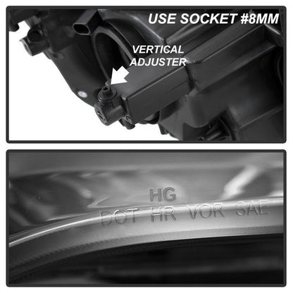 SPYDER xTune 11-17 Dodge Grand Caravan OEM Style Headlights - Chrome (HD-JH-CHRTC08-AM-C) 9042508