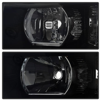 SPYDER Xtune Chevy Silverado 07-13 Crystal Headlights Black Smoked HD-JH-CS07-AM-BSM 9030260