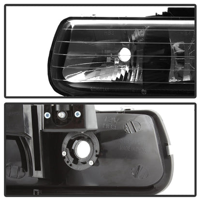 SPYDER Xtune Chevy TahOE 00-06 Amber Crystal Headlights Black HD-JH-CSIL99-BK 5064240