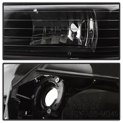 SPYDER Xtune Chevy TahOE 00-06 Amber Crystal Headlights Black HD-JH-CSIL99-BK 5064240