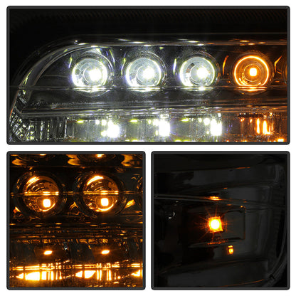 SPYDER Xtune Chevy TahOE 00-06 Headlights w/ LED Bumper Lights Amber Chrome HD-JH-CSIL99-LED-SET-C 5069474