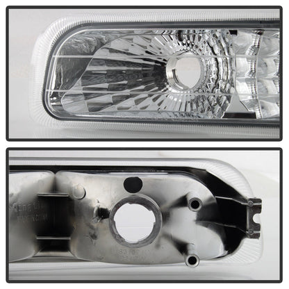SPYDER Xtune Chevy TahOE 00-06 Amber Crystal Headlights w/ Bumper Lights Chrome HD-JH-CSIL99-SET-AM-C 5064226