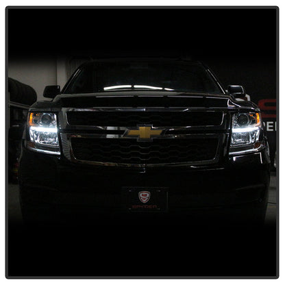 SPYDER xTune 15-17 Chevrolet Suburban OEM Style Halogen Headlights -Chrome (HD-JH-CSUB15-AM-C) 9044090