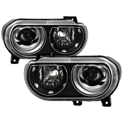 SPYDER Xtune Dodge Challenger 08-14 Xenon Hid Model Only Projector Headlamps Black HD-JH-DCHAL08-HID-BK 9027277