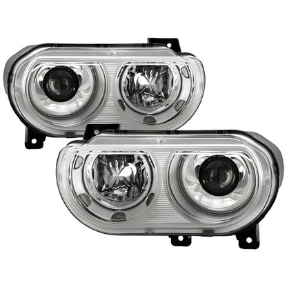 SPYDER Xtune Dodge Challenger 08-14 Xenon Hid Model Only Projector Headlamps Chrome HD-JH-DCHAL08-HID-C 9027284