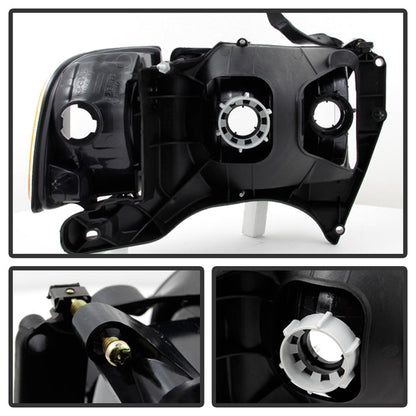 SPYDER Xtune Dodge Ram Sport Model Only 1999-2002 OEM Headlights Chrome HD-JH-DR99-SP-C 9032165