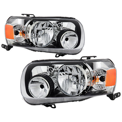 SPYDER xTune 05-07 Ford Escape Halogen OEM Headlight - Set - Chrome (HD-JH-FESCA05-AM-C) 9943379