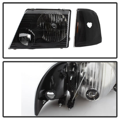 SPYDER xTune Ford Explorer 02-05 4DR (Non Sport/Sport Trac) OE Style Headlights - Black HD-JH-FEXP02-SET-BK 9037221
