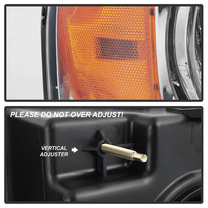 SPYDER Xtune Ford F150 04-08 Amber Crystal Headlights Chrome HD-JH-FF15004-AM-C 5069825