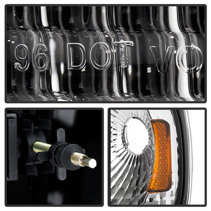 SPYDER Xtune Ford F150 97-03 / Expedition 97-02 Crystal Headlights w/Corner Chrome HD-JH-FF15097-SET-AM-C 5070326