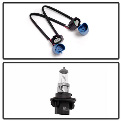SPYDER Xtune Ford F250 F350 F450 Superduty Excursion 99-04 Headlights Black Smoked HD-JH-FF25099-HA-BSM 9033001