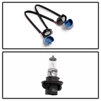 SPYDER Xtune Ford F250 F350 F450 Superduty Excursion 99-04 Headlights Chrome HD-JH-FF25099-HA-C 9033018