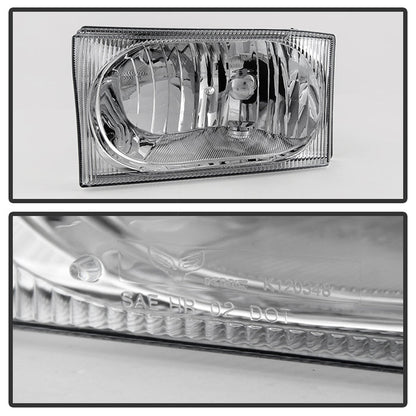 SPYDER Xtune Ford F250 F350 F450 Superduty Excursion 99-04 OEM Style Headlights Chrome HD-JH-FF25099-OE-C 9031403