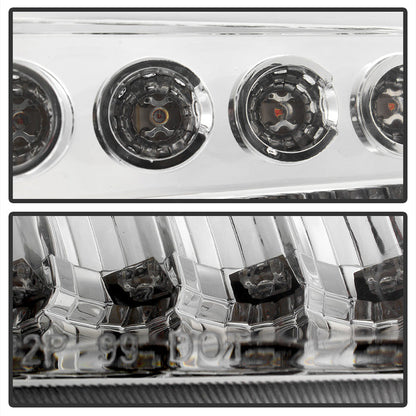 SPYDER xTune Ford F250 F350 Superduty Excursion 99-04 OEM Style Headlights - Chrome HD-JH-FF25099-SET-LED-C 9035227