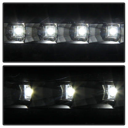 SPYDER Xtune Ford F250/350/450 Super Duty 05-07 Crystal Headlights w/ LED Black HD-JH-FS05-LED-BK 9026966
