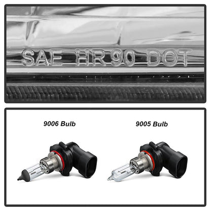 SPYDER Xtune GMC Yukon 92-93 Crystal Headlights w/ Corner & Bumper Chrome HD-JH-GMCCK88-AM-C-SET 5077424