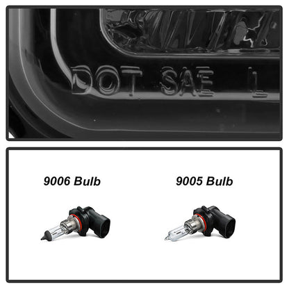 SPYDER Xtune GMC Yukon 92-93 Crystal Headlights w/ Corner & LED Bumper Smoke HD-JH-GMCCK88-LED-AM-SM-SET 5073556