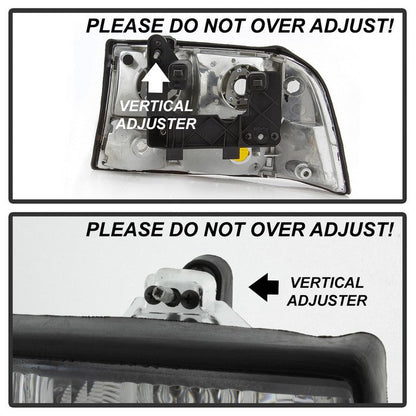 SPYDER xTune 98-01 GMC Jimmy S15 (w/Fog Lights) OEM Headlights w/Amber Bumper - Chrm (HD-JH-GS1598-OE-C) 9042690