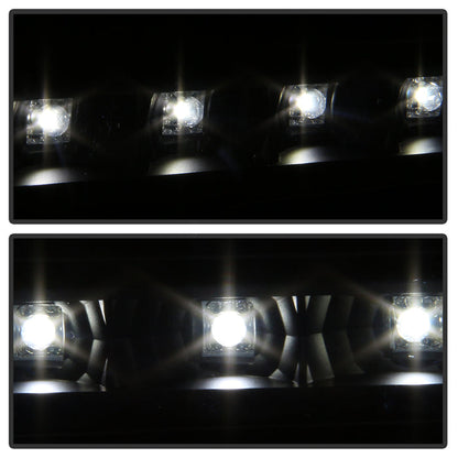 SPYDER xTune GMC Sierra 07-13 Headlights with Daytime LED Running Light - Black HD-JH-GSIE07-LED-BK 9037429