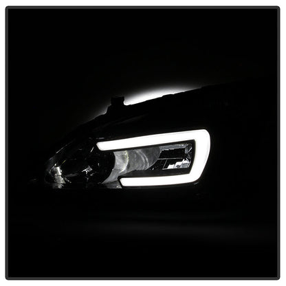 xTune Honda Accord 03-07 2/4Dr LED DRL Crystal Headlights - OE Black HD-JH-HA03-LED-BK 9949425