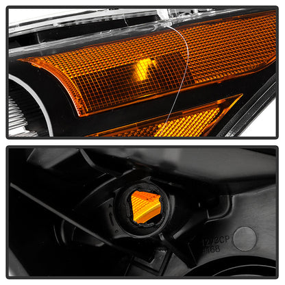 SPYDER Xtune 08-12 Honda Accord 4DR Amber Crystal Headlights - OE Black (HD-JH-HA10-4D-AM-BK) 9953491