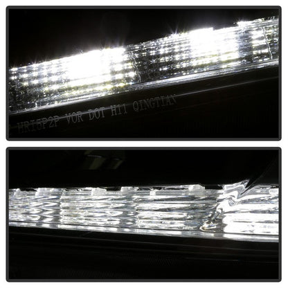 SPYDER xTune 13-15 Honda Accord Sedan (Halogen Only) LED DRL OEM Headlights - Black (HD-JH-HA13-4D-LED-BK) 9040719