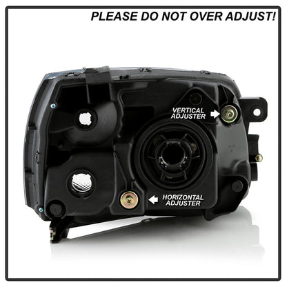SPYDER Xtune Mitsubishi Galant 04-08 Amber Crystal Headlights Black HD-JH-MG04-AM-BK 5072900