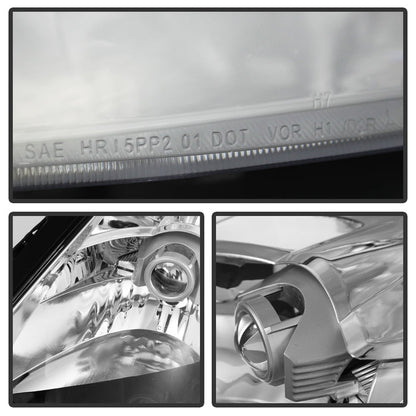 SPYDER Xtune Nissan 350Z 03-05 (Hid Model Only) Crystal Headlights Chrome HD-JH-N350Z-HID-C 9025532