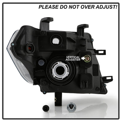 SPYDER Xtune Nissan Pathfinder 08-11 Amber Crystal Headlights Black HD-JH-NP08-AM-BK 5072887
