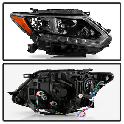 SPYDER xTune 14-16 Nissan Rogue Passenger Side Halogen Headlight - OEM Right (HD-JH-NROG14-OE-R) 9044236