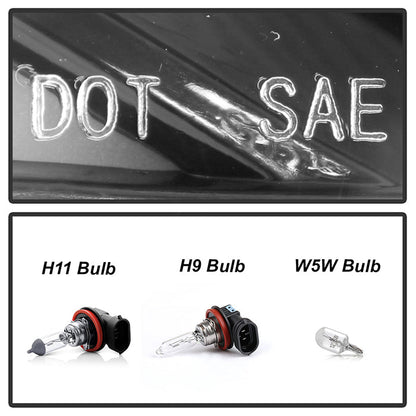 SPYDER xTune 16-19 Nissan Sentra LED Headlights - Black (HD-JH-NS16-LED-BK) 9950575