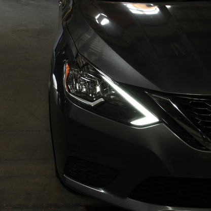SPYDER xTune 16-19 Nissan Sentra LED Headlights - Black (HD-JH-NS16-LED-BK) 9950575