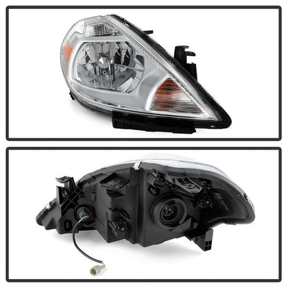 SPYDER xTune 07-12 Nissan Versa Passenger Side Headlight - OEM Right (HD-JH-NV07-OE-R) 9038365