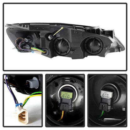 SPYDER Xtune Pontiac G6 05-10 (09-10 Fit w/Amber Turn Signal) Crystal Headlights Smoke HD-JH-PG605-AM-SM 9023682