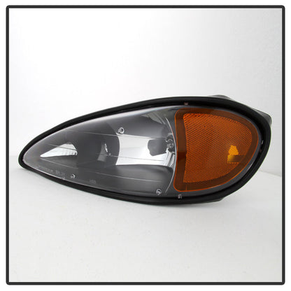 SPYDER Xtune Pontiac Grand Am 99-05 Crystal Headlights Black HD-JH-PGAM99-AM-BK 9023507