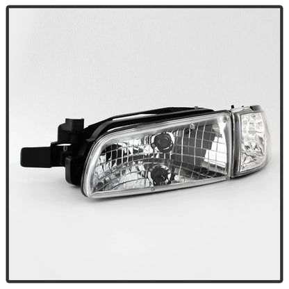 SPYDER Xtune Pontiac Grand Prix 97-03 Crystal Headlights w/ Amber Corner Lights HD-JH-PGPRIX-SET-AM-C 9023453