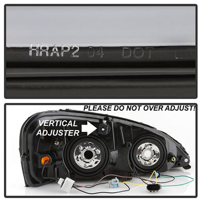 SPYDER xTune 04-08 Pontiac Grand Prix Crystal Headlights - Light Bar DRL - Black - HD-JH-PGPRIX04-LBDRL-BK 9046223