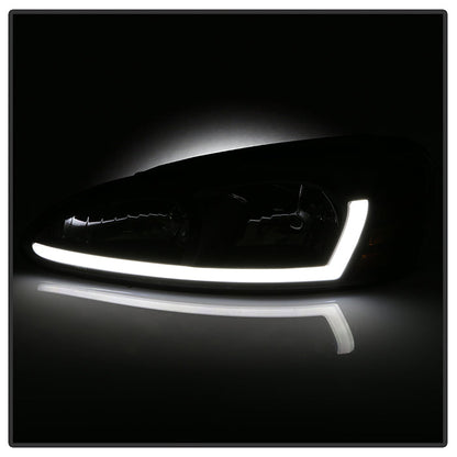 SPYDER xTune 04-08 Pontiac Grand Prix Crystal Headlights - Light Bar DRL - Black - HD-JH-PGPRIX04-LBDRL-BK 9046223